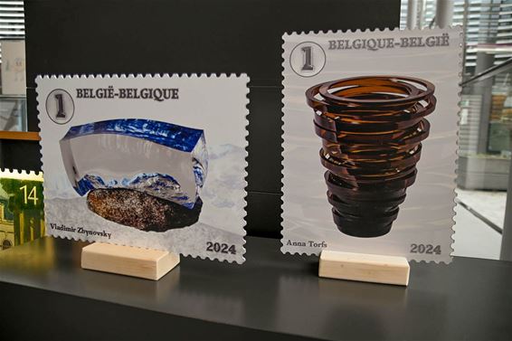 Kunstwerken GlazenHuis op nieuwe postzegels bpost - Lommel
