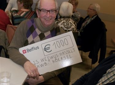 KWB Koersel schenkt 1000 euro aan goed doel - Beringen