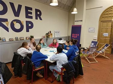 Leerlingen op bezoek in Overkop-huis - Lommel