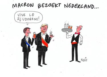 Macron spreekt Nederlands