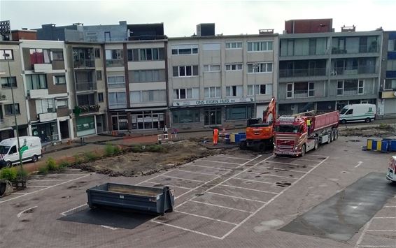 Marktplein wordt opgebroken - Pelt