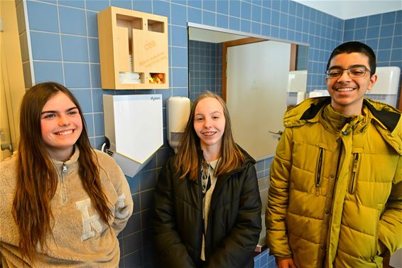 Menstruatiekastjes op campus Spectrumcollege - Beringen