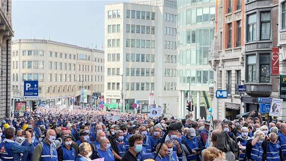 Mijnwerkers trekken de aandacht in Brussel - Houthalen-Helchteren & Beringen