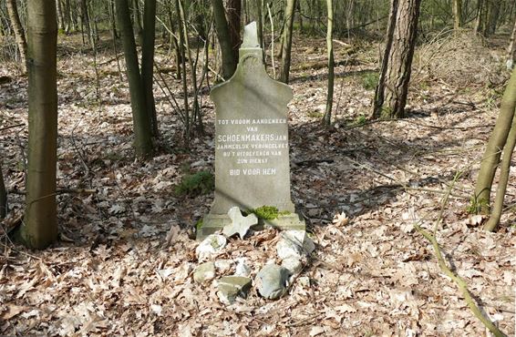 Monument in bossen beschadigd - Neerpelt