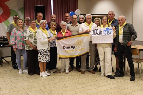 Hamont-Achel - Mooie opbrengst voor Kom op tegen Kanker
