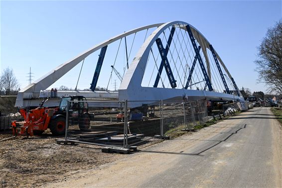 Invaren nieuwe brug Tervant  op zondag 20 maart - Beringen