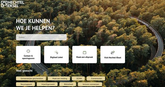 Nieuwe gemeentelijke website staat online - Hechtel-Eksel