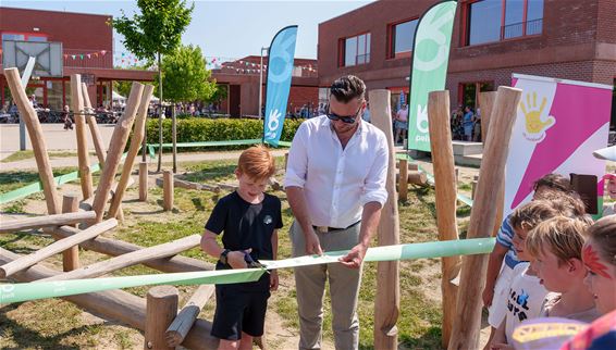 Nieuwe speelruimte feestelijk geopend - Pelt