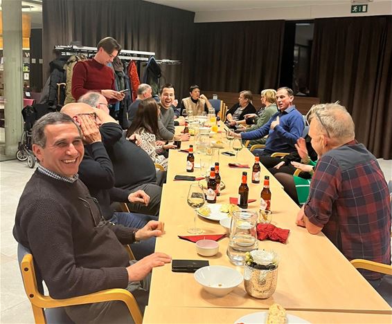 Nieuwjaarsborrel in de Clercxhoevestraat - Pelt