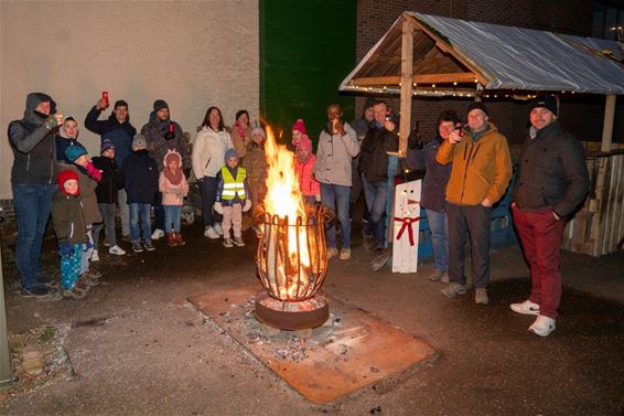 Nieuwjaarsdrink in de Kruisstraat - Lommel