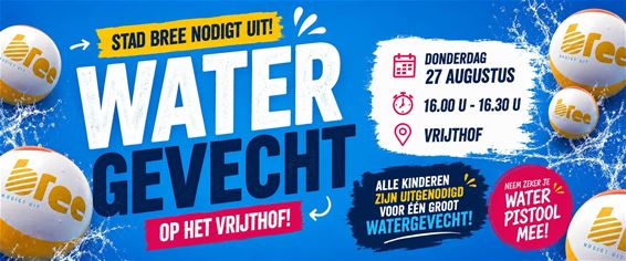 Nog maand tot groot watergevecht in Bree