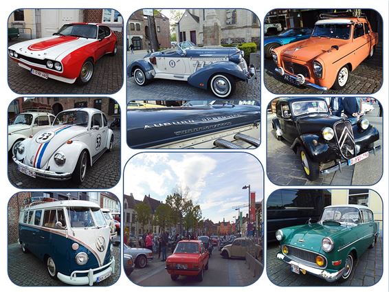 Oldtimers en veel volk in Peer - Peer