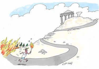 Olympische vlam terug naar Griekenland