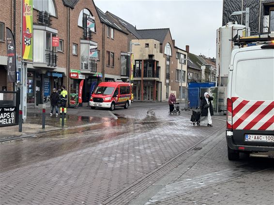 Ondergronds waterlek in de Dorpsstraat - Pelt