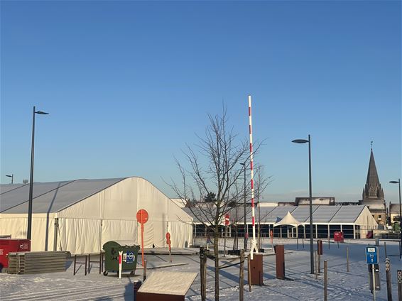 Opbouw BK Veldrijden: verkeersaanpassingen - Beringen