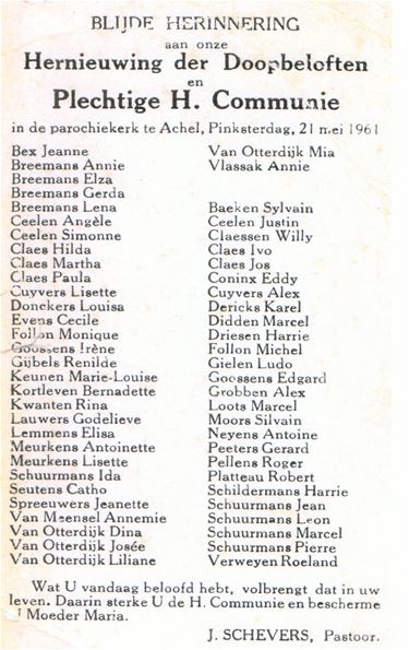 Oproep aan de Acheleren van geboortejaar 1949 - Hamont-Achel