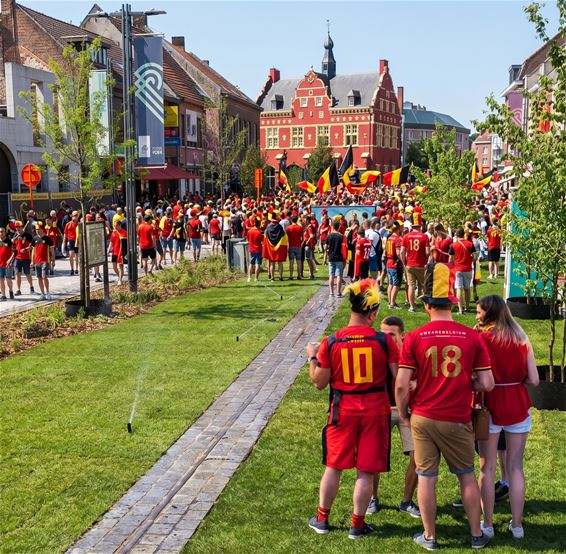Peer supportert mee voor de Rode Duivels - Peer