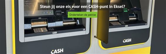 Hechtel-Eksel - Petitie voor een bankautomaat in Eksel