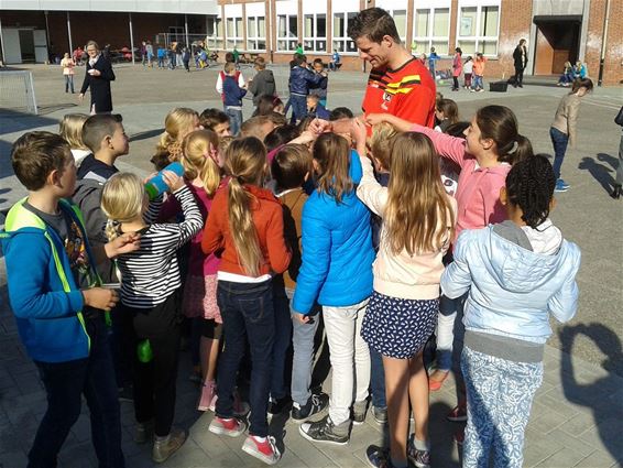 Pieter Verhees in de school - Overpelt