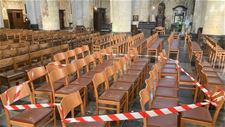 Plafond van basiliek komt deels naar beneden - Tongeren