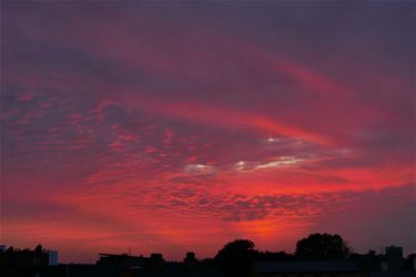 Prachtig avondrood - Beringen