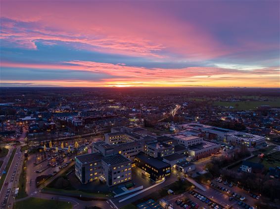 Prachtige zonsopgang boven Pelt én op de VRT - Pelt