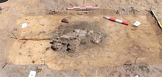 Prehistorische haard opgegraven - Lommel