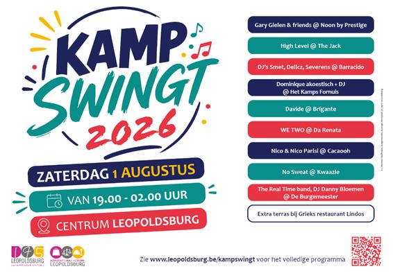 Programma Kamp Swingt - Leopoldsburg