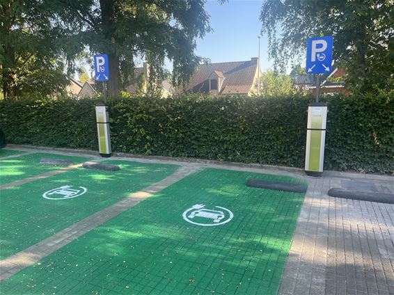 Publieke laadpalen bij Ocura - Beringen