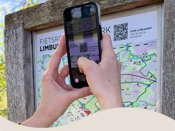 Bree - QR-codes maken fietstocht nog makkelijker
