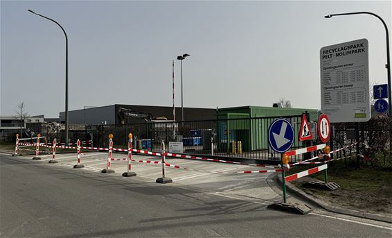 Pelt - Recyclagepark nog dicht: opletten dit weekend