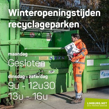 Recyclageparken in 'wintermodus' - Oudsbergen