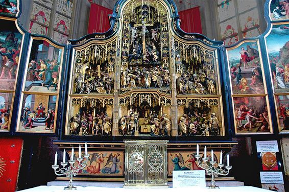 Het Passieretabel in de Sint-Trudokerk - Bree