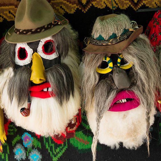Roemeense maskers maken in GRM - Tongeren