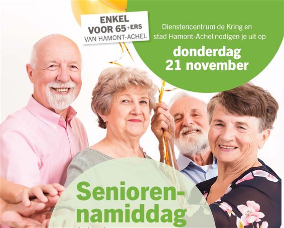 Schrijf tijdig in voor de seniorennamiddag