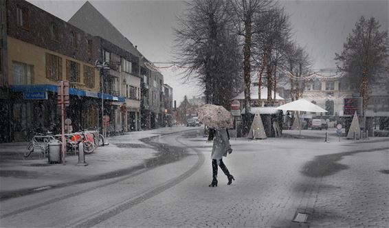 Sneeuw in het centrum - Lommel