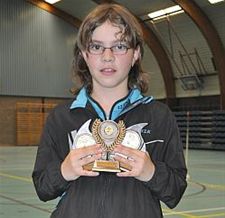 Sofie is driemaal badmintonkampioene - Neerpelt