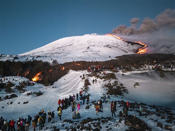 Pelt - Spectaculaire 'lava-beelden' van de Etna