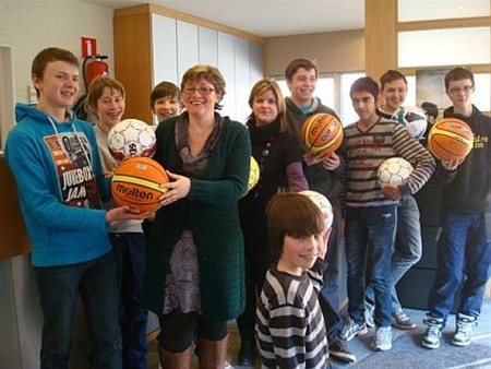 Sportballen van de leerlingenraad - Overpelt