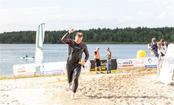 Stadsbestuur op de trio triatlon - Lommel