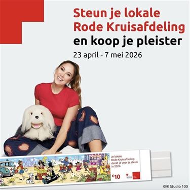 Bocholt - Stop even voor de pleisteractie Rode Kruis