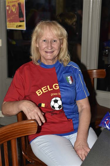 Supporteren voor België en Italië - Beringen
