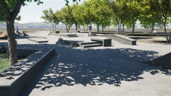 Uitbreiding skatepark, nieuw interactief sportveld - Lommel