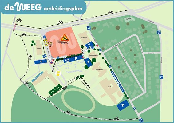 Veilige routes naar campus De Weeg