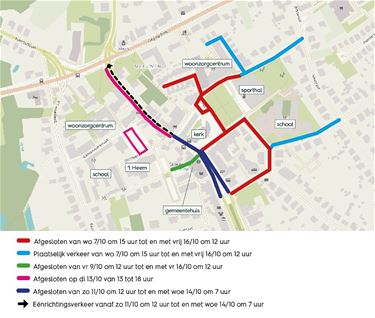 Verkeersmaatregelen tijdens kermis in Meeuwen - Oudsbergen