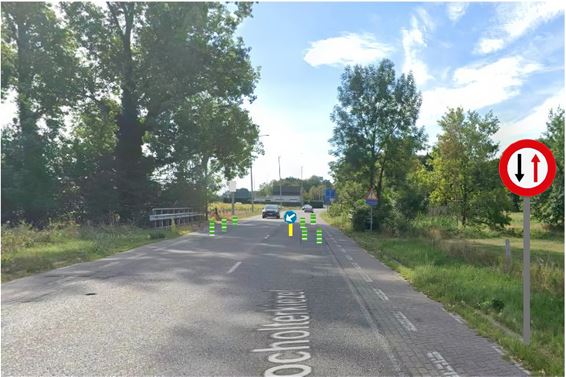 Verkeersproef op Breeërweg voor veiligere fietsers