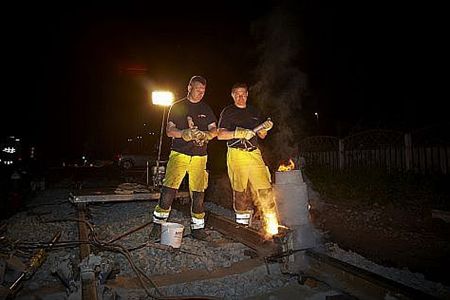 Vloeibaar staal op de sporen - Lommel & Pelt