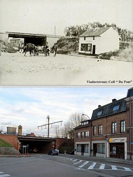 Vroeger en nu (26): Café du Pont - Tongeren