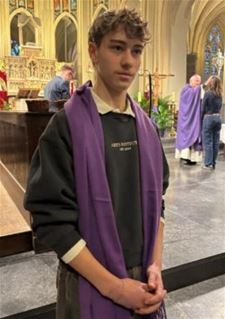 Warre gezalfd met catechumenenolie - Peer