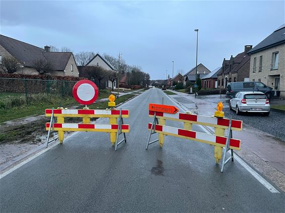 Wateroverlast op Oosthamsesteenweg - Beringen